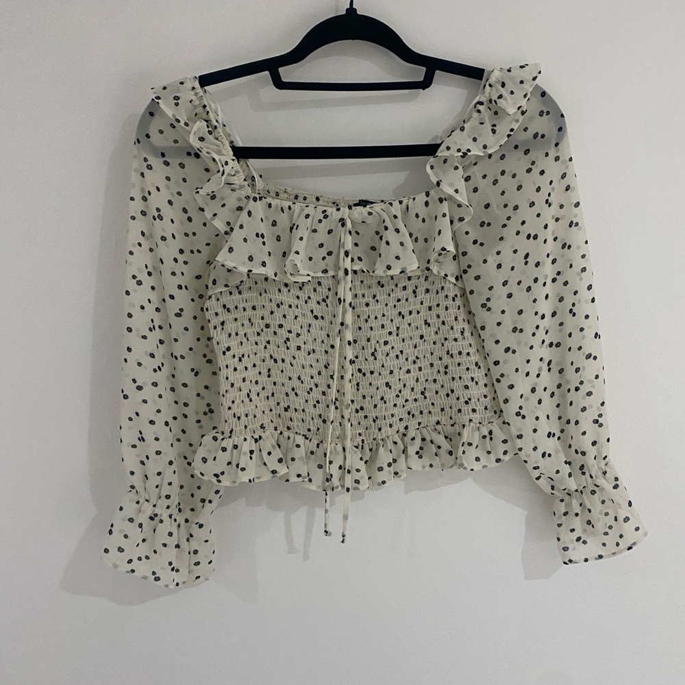 Polka dot blouse
